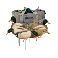 Higdon Magnum Full Body Mallard Decoys Variety Pack With Bag